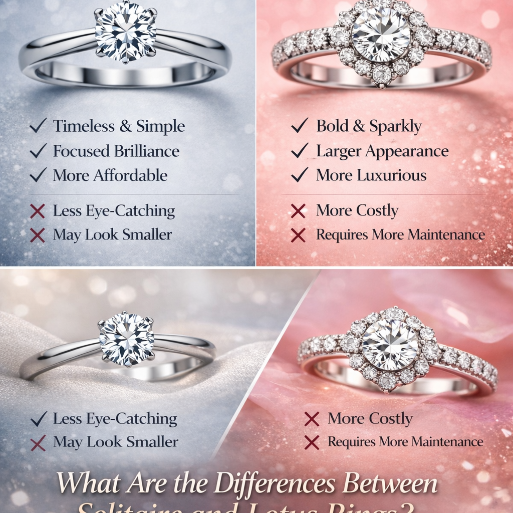 What Are the Differences Between Solitaire and Lotus Rings? (Advantages & Disadvantages)