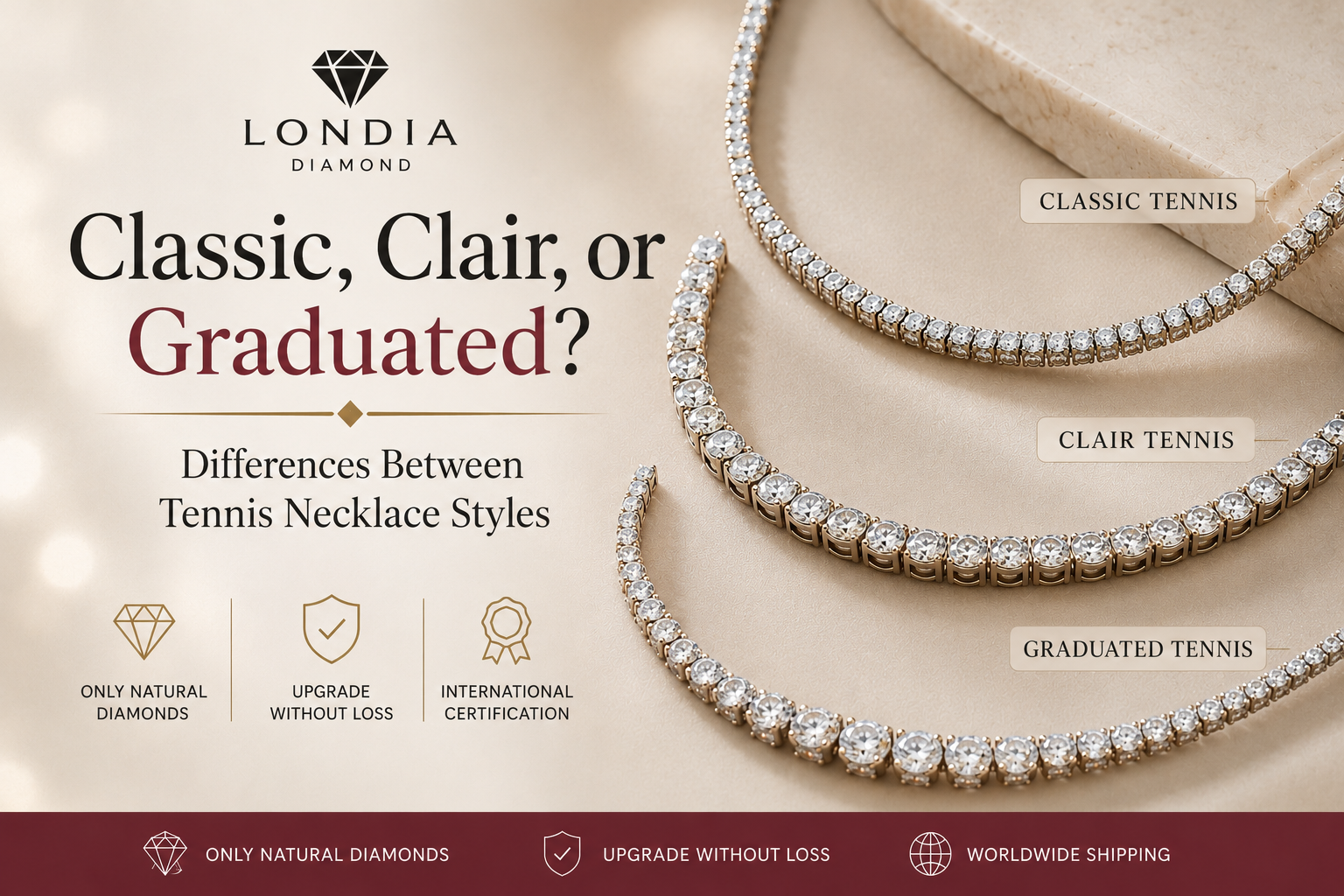 Classic or Clair? The Differences Between Tennis Necklace Styles