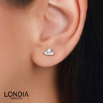 0.03 Carat Londia Diamond Lily Design Piercing