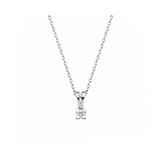 0.05 Carat Natural Diamond Solitaire Necklace