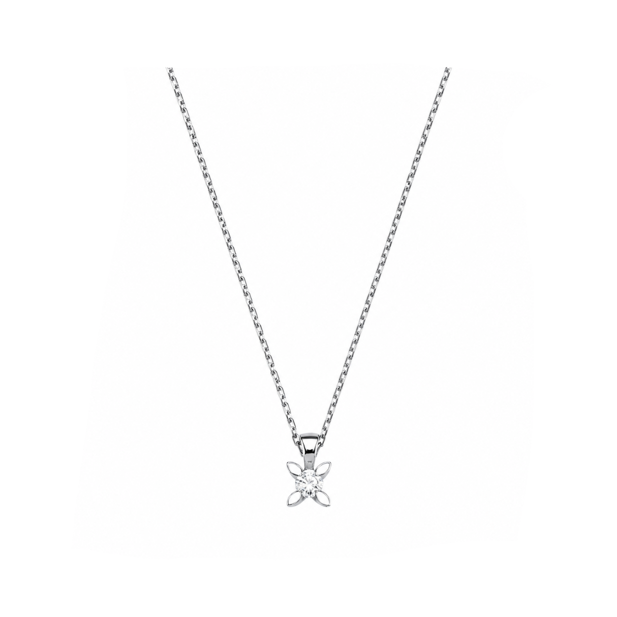 0.10 Carat Londia Diamond Butterfly Design Solitaire Necklace
