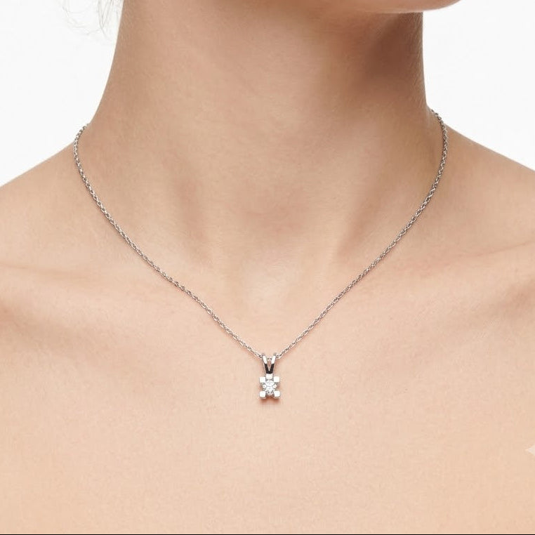 0.10 Carat Natural Diamond Solitaire Necklace | LONDIA