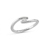 0.10 Ct. Natural Diamond Oval Cut Design Ring, 14K Gold