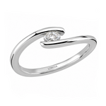 0.10 Carat Natural Diamond Oval Cut Design Ring