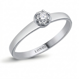 0.15 Carat Bold Design Solitaire Ring