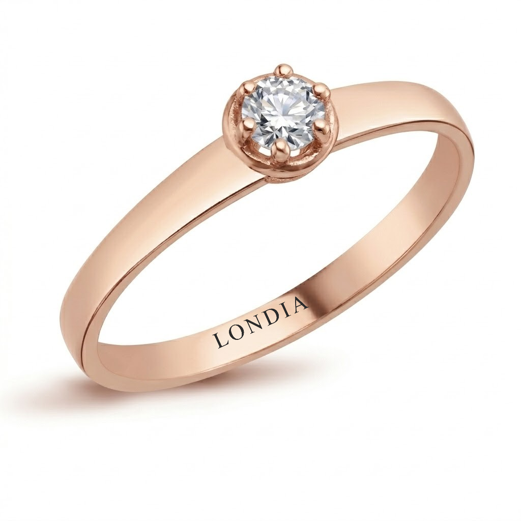 0.15 Carat Bold Design Solitaire Ring