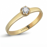 0.15 Carat Bold Design Solitaire Ring