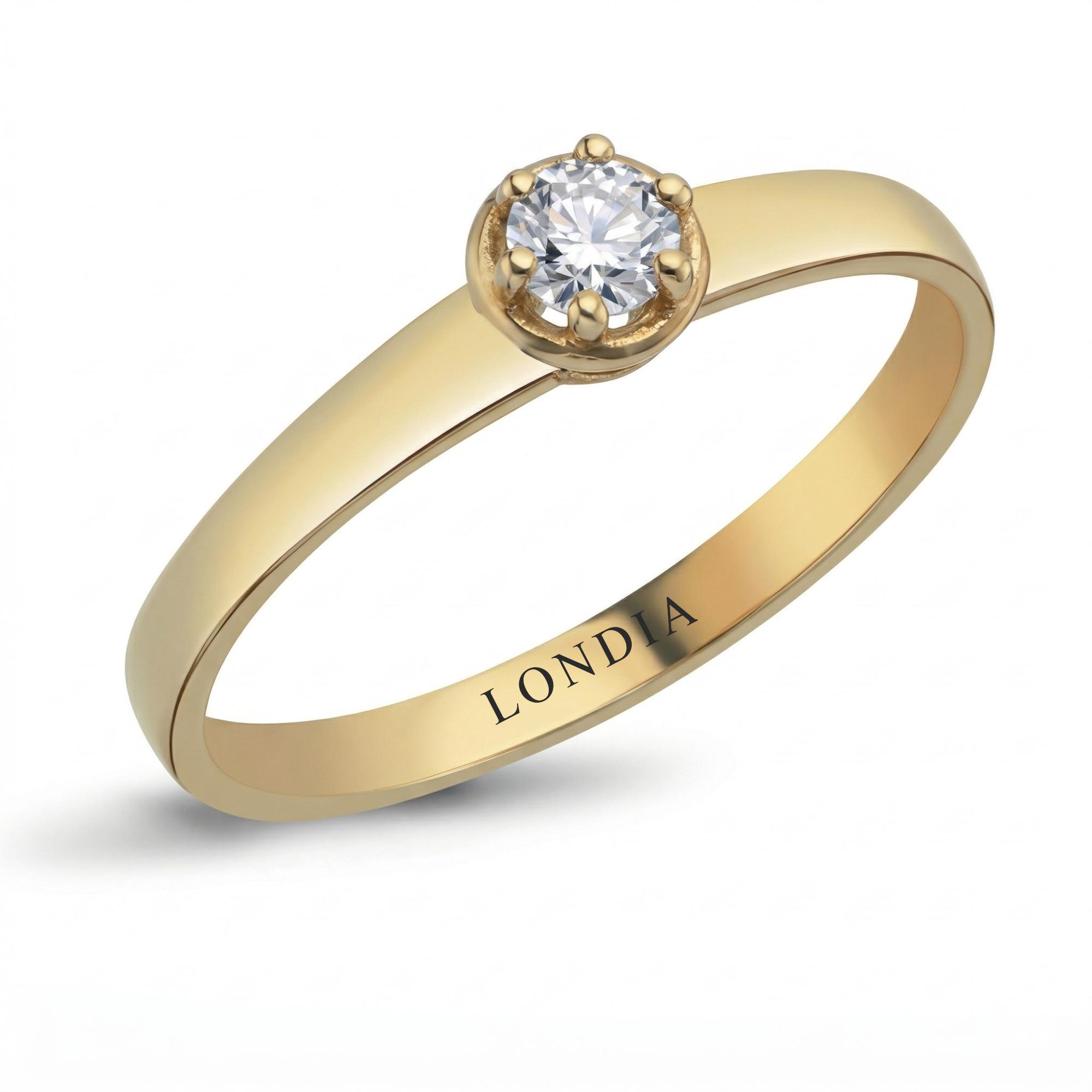 0.15 Carat Bold Design Solitaire Ring