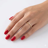 0.15 Carat Diamond Half Eternity Ring in 14K Gold