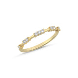 0.15 Carat Diamond Half Eternity Ring in 14K Gold
