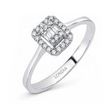 0.15 Carat Natural Diamond Baguette Stone Design Diamond Ring | LONDIA