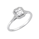 0.15 Carat Natural Diamond Baguette Stone Design Diamond Ring | LONDIA