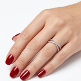 0.15 Carat Natural Diamond Line Design Ring | LONDIA