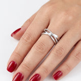 0.15 Carat Natural Diamond Line Design Ring | LONDIA
