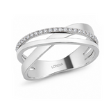 0.15 Carat Natural Diamond Line Design Ring | LONDIA