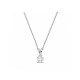 0.15 Carat Natural Diamond Solitaire Necklace