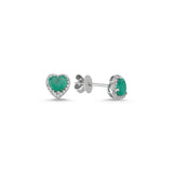 0.15 Carat Natural Diamond & 0.70 Carat Natural Emerald Earrings | LONDIA