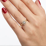 Natural Diamond Halo Design Ring