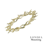 Pear Graduated Full Eternity Mounting Rings
