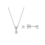 0.15 Ct Londia Natural Diamond Designer Solitaire Set – 14K Gold