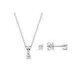 0.15 Ct Londia Natural Diamond Designer Solitaire Set – 14K Gold