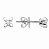 0.15 Ct Natural Diamond Londia Butterfly Design Solitaire Set in 14K Gold