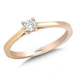 0.15 Carat Natural Diamond Engagement Ring Classic Design Diamond Ring | LONDIA