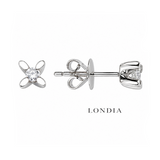 0.15 Ct. F Color Natural Diamond Butterfly Solitaire Set