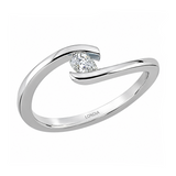 0.15 Ct. Natural Diamond Pear Cut Design Ring