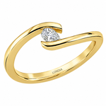 0.15 Ct. Natural Diamond Pear Cut Design Ring