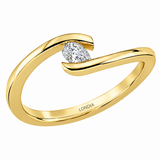 0.15 Ct. Natural Diamond Pear Cut Design Ring