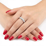 0.20 Carat Diamond Half-eternity Ring 14K Gold