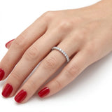 0.20 Carat Diamond Half Eternity Ring in 14K Gold