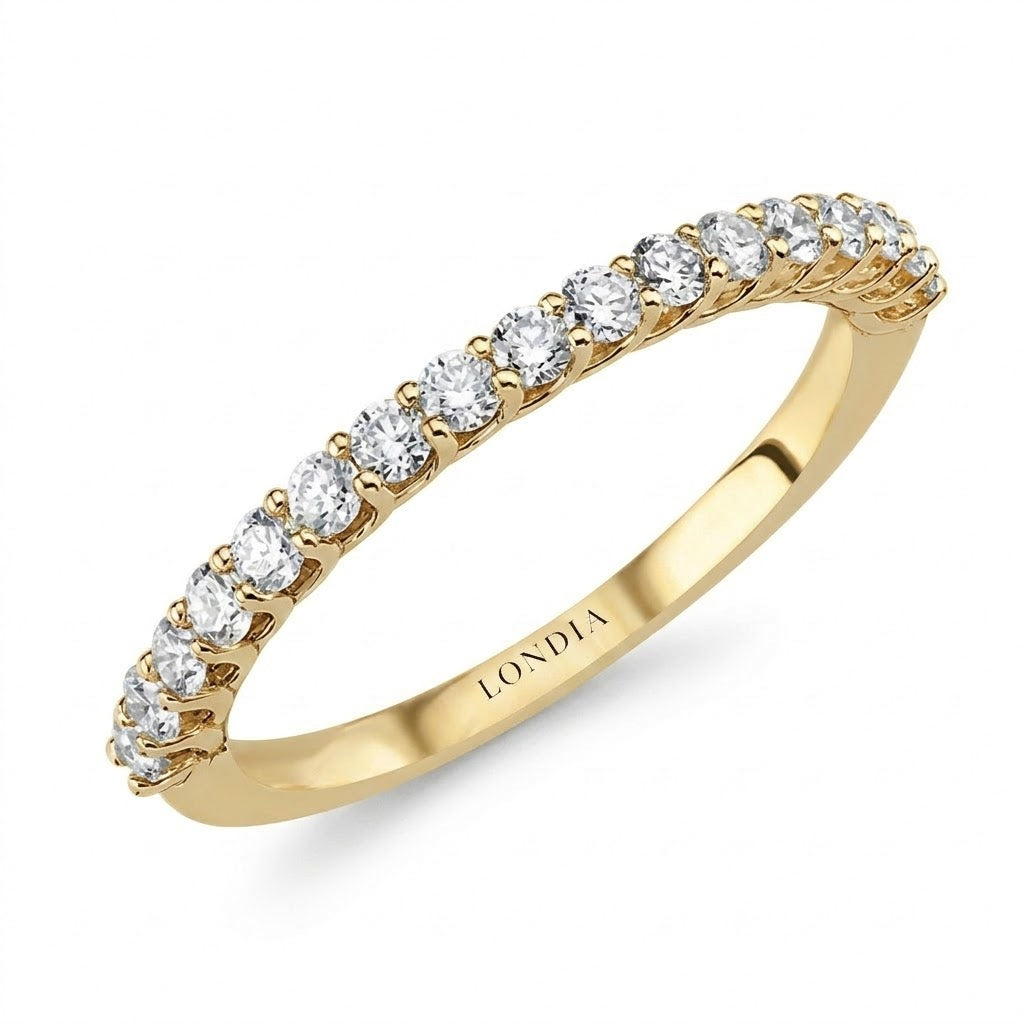 0.20 Carat Diamond Half Eternity Ring in 14K Gold