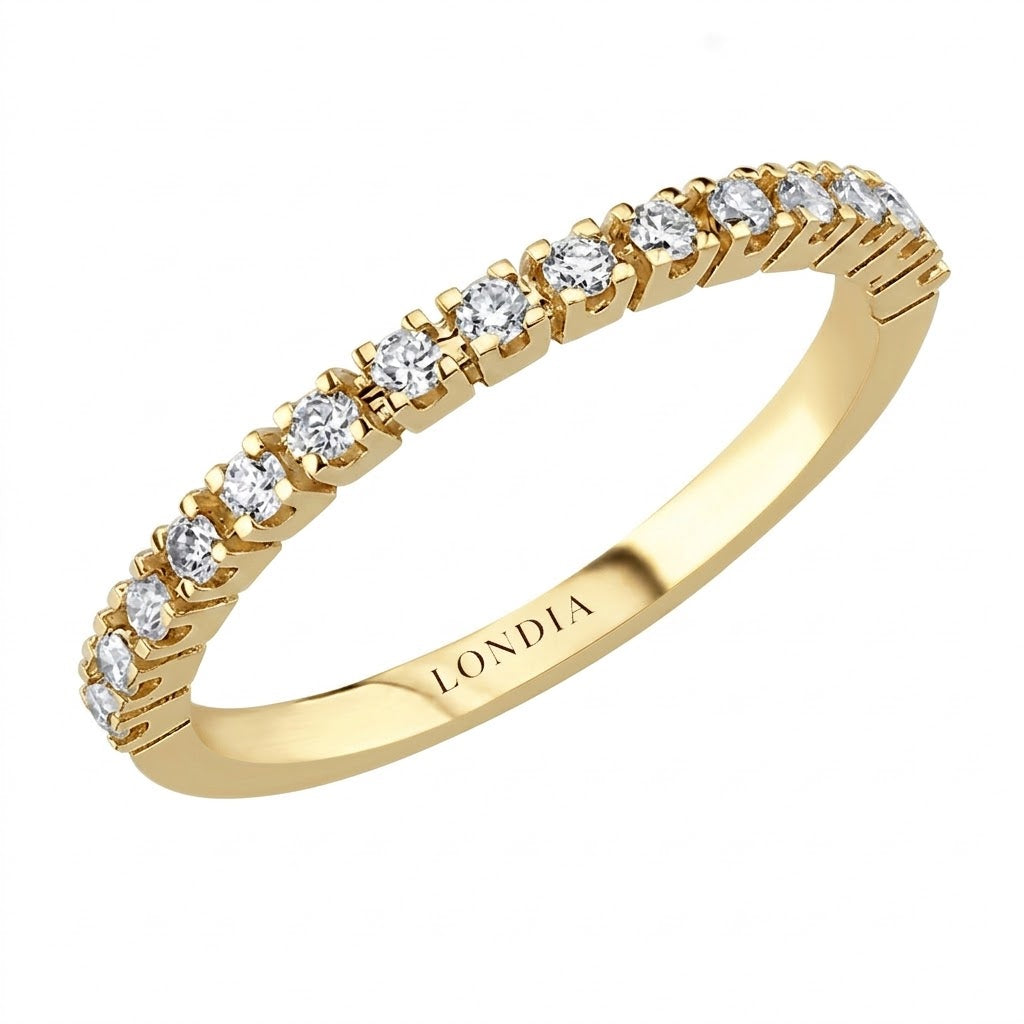 0.20 Carat Diamond Half Eternity Ring in 14K Gold