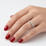 0.20 Carat Diamond Half Eternity Ring in 14K Gold
