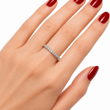 0.20 Carat Diamond Half Eternity Ring in 14K Gold