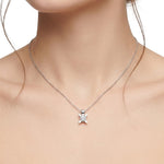 0.20 Carat Londia Diamond Butterfly Design Solitaire Necklace