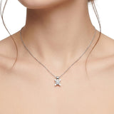0.20 Carat Londia Diamond Butterfly Design Solitaire Necklace