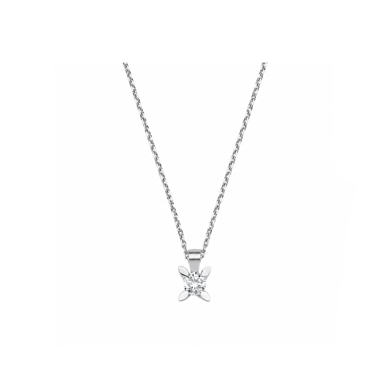 0.20 Carat Londia Diamond Butterfly Design Solitaire Necklace