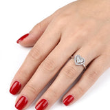 0.20 Carat Natural Diamond Heart Design Coronet Diamond Ring | LONDIA