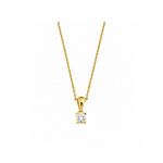 0.20 Carat Natural Diamond Solitaire Necklace