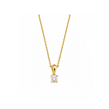 0.20 Carat Natural Diamond Solitaire Necklace