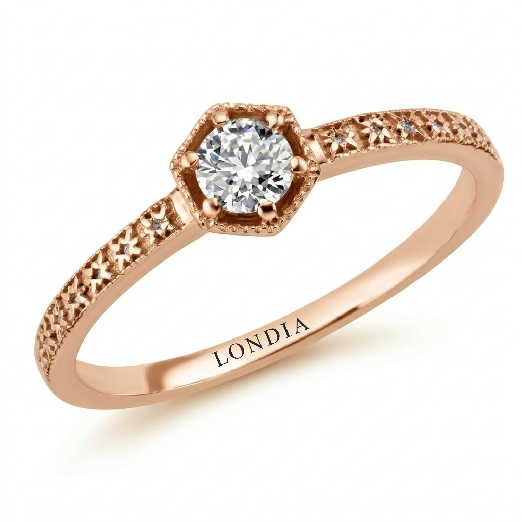 0.20 Carat Vintage Solitaire Ring