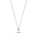 Natural Diamond Pear Pendant Necklace