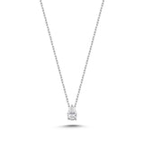 Natural Diamond Pear Pendant Necklace
