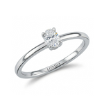 0.20 Ct. Natural Oval Diamond Solitaire Ring