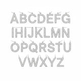 0.20 Carat Diamond Letter Design Necklace in 14K Solid Gold