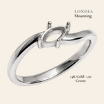 0.20 Ct. Marquise Solitaire Ring Mounting 14K Gold