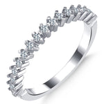 0.20 ct. Diamond Half Eternity Band Ring in 14K Fine Gold